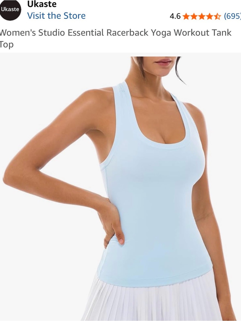 Light Blue Racerback Tank